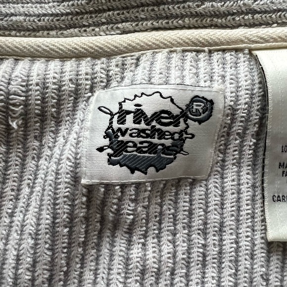 RIVER WASHED JEANS ZIPPERED JACKET SIZE LARGE - Picture 9 of 12